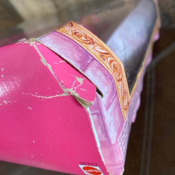 Rapunzel Barbie Doll 26757 Vintage Mattel 1999 Pink Dress Box Damage New - Picture 12 of 15